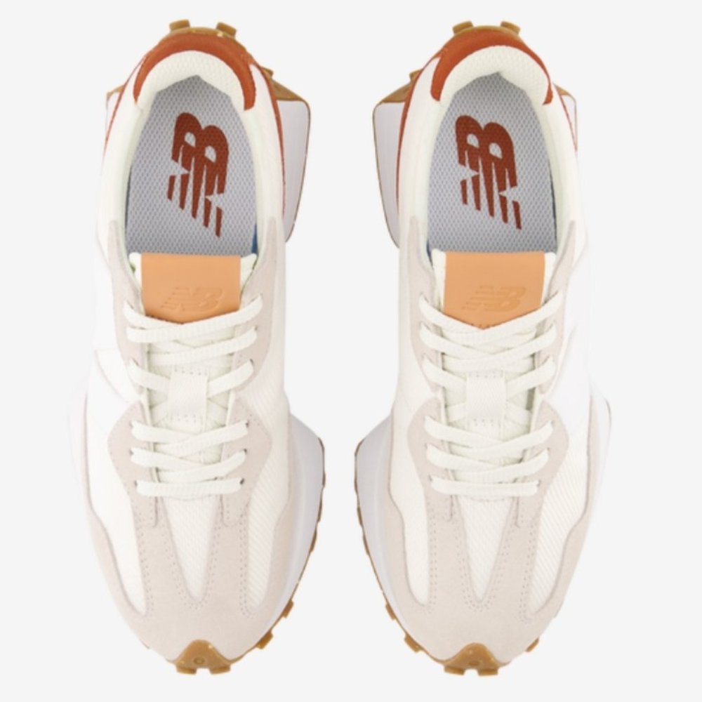 New Balance 327 Womens ~various sizes~ Sneakers Shoes White Cream Brown NEW - Picture 6 of 15